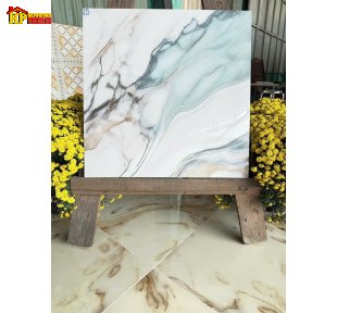 GẠCH LÁT NỀN 60X60 MÀU XANH NGỌC VÂN ĐÁ MARBLE NGHỆ THUẬT DÒNG CHẢY ÁNH KIM VÀNG NHẬP KHẨU CAO CẤP