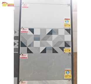 GẠCH ỐP TƯỜNG 30X60 VÂN ĐÁ XÁM ĐẬM LỢT ĐIỂM TAM GIÁC ZICZAC HIỆU ỨNG 3D NHẬP KHẨU CAO CẤP