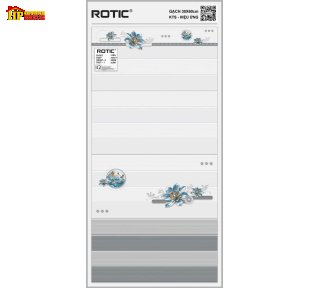 GẠCH ỐP TƯỜNG 30X60 SỌC NGANG MÀU XÁM XEN KẺ ĐẬM LỢT ĐIỂM CỤM HOA MÀU XANH DƯƠNG CAO CẤP GIÁ RẺ