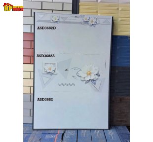 GẠCH ỐP TƯỜNG 30X60 SẮC MÀU XÁM TRẮNG HỌA TIẾT VIÊN ĐIỂM ĐÓA HOA TRÀ MÀU TRẮNG LỚN CAO CẤP