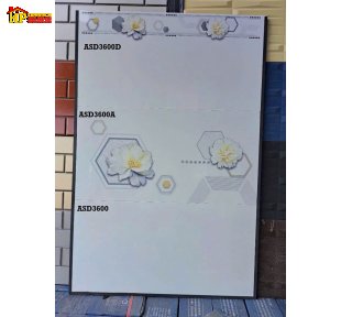 GẠCH ỐP TƯỜNG 30X60 TRẮNG TRƠN ĐIỂM HỌA TIẾT HOA MẪU ĐƠN BUNG NỞ BẢN LỚN CAO CẤP