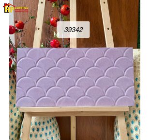 GẠCH TRANG TRÍ 30X60 SẮC TIM KHOAI MÔN HỌA TIẾT VẢY CÁ 3D NHẬP KHẨU CAO CẤP