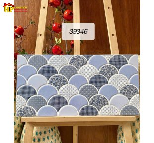 GẠCH TRANG TRÍ 30X60 SẮC MÀU XANH DEMIN HỌA TIẾT VẢY CÁ 3D NHẬP KHẨU CAO CẤP