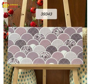 GẠCH TRANG TRÍ 30X60 SẮC MÀU TÍM HOA VĂN GẤM HỌA TIẾT VẢY CÁ 3D NHẬP KHẨU CAO CẤP