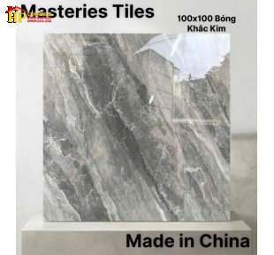 GẠCH LÁT NỀN 100X100 KHẮC KIM SẮC MÀU XÁM CHARCOAL VÂN ĐÁ DÒNG CHẢY NHẬP KHẨU CAO CẤP