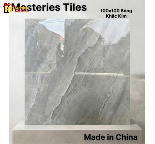 GẠCH LÁT NỀN 100X100 KHẮC KIM MÀU XÁM KHÓI VÂN ĐÁ DÒNG CHẢY TỰ NHIÊN NHẬP KHẨU CAO CẤP