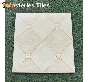 GẠCH LÁT NỀN 30X30 MÀU KEM VÀNG HỌA TIẾT HÌNH THOI ĐAN XEN KHẮC KIM NHẬP KHẨU CAO CẤP