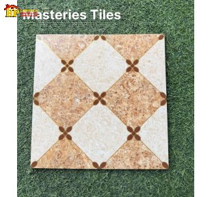 GẠCH LÁT NỀN 30X30 SẮC NÂU ĐÁ MÀI ĐẬM LỢT HỌA TIẾT HÌNH THOI CHỈ VÀNG NHẬP KHẨU CAO CẤP
