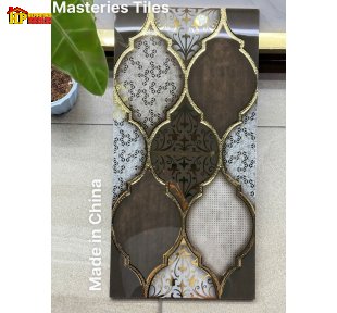 GẠCH TRANG TRÍ 30X60 MÀU NÂU TRẦM HOA VĂN ĐÔNG DƯƠNG KHẮC KIM NHẬP KHẨU CAO CẤP GIÁ RẺ