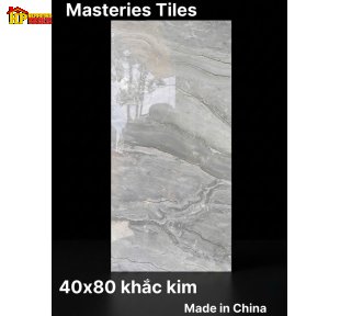 GẠCH ỐP TƯỜNG 40X80 MÀU XÁM VÂN ĐÁ MARBLE UỐN LƯỢN BỒNG BỀNH KHẮC KIM NHẬP KHẨU CAO CẤP
