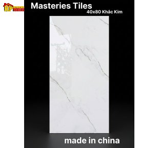 GẠCH ỐP TƯỜNG 40X80 KHẮC KIM TONE MÀU TRẮNG VÂN KHÓI SANG TRỌNG NHẬP KHẨU CAO CẤP