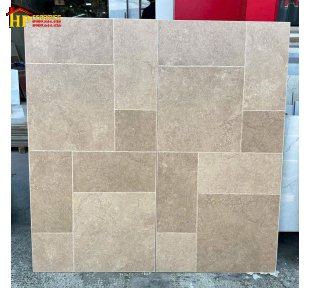 GẠCH LÁT NỀN 60X120 TONE MÀU NÂU CAFE SỮA TRẦM HỌA TIẾT GIẢ KHỐI GHÉP NHẬP KHẨU CAO CẤP