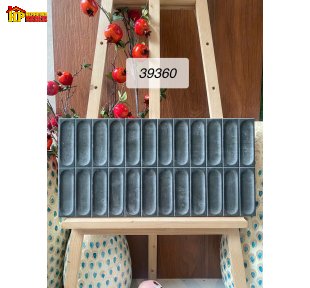 GẠCH TRANG TRÍ 30X60 SẮC MÀU ĐEN HUYỀN BÍ HỌA TIẾT LÕM OVAL 3D NHẬP KHẨU CAO CẤP