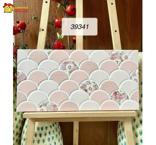 GẠCH TRANG TRÍ 30X60 MÀU HỒNG PHẤN HỌA TIẾT VẢY CÁ NHẬP KHẨU CAO CẤP
