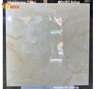 GẠCH LÁT NỀN 80X80 SẮC MÀU VÀNG KEM VÂN MÂY UỐN LƯỢN NHẬP KHẨU CAO CẤP 