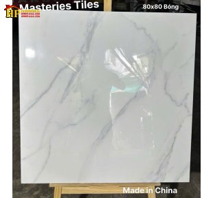 GẠCH LÁT NỀN 80X80 SẮC TRẮNG TINH KHÔI VÂN ĐÁ CALACATTA SẮC NÉT NHẬP KHẨU CAO CẤP