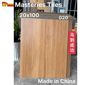 GẠCH LÁT NỀN 20X100 THANH GIẢ GỖ TONE MÀU VÀNG SỒI NHẬP KHẨU CAO CẤP