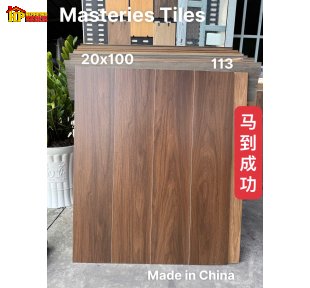 GACH LÁT NỀN 20X100 THANH GIẢ GỖ TONE MÀU ÓC CHÓ NHẬP KHẨU CAO CẤP
