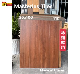 GẠCH LÁT NỀN 20X100 THANH GIẢ GỖ TONE MÀU NÂU ĐỎ NHẬP KHẨU CAO CẤP