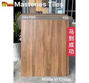 GẠCH LÁT NỀN 20X100 THANH VÂN GỖ NÂU VÀNG PHA CHÚT SẮC TRO NHẸ NHẬP KHẨU CAO CẤP