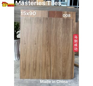GẠCH LÁT NỀN 15X90 THANH GIẢ GỖ MÀU NÂU ÓC CHÓ NHẠT TỰ NHIÊN NHẬP KHẨU CAO CẤP