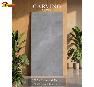 GẠCH LÁT NỀN 60X120 SẮC MÀU XÁM THAN MỜ HỌA TIẾT VÂN ĐÁ CẨM THẠCH NHẬP KHẨU CAO CẤP