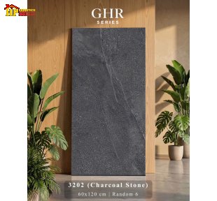 GẠCH LÁT NỀN 60X120 SẮC MÀU ĐEN THAN HUYỀN BÍ VÂN ĐÁ NÚI LỬA NHẬP KHẨU CAO CẤP