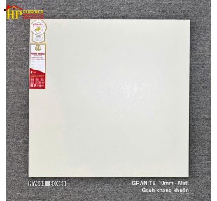 GẠCH LÁT NỀN 60X60 SẮC MÀU KEM NHẠT MỜ KHÁNG KHUẨN CAO CẤP