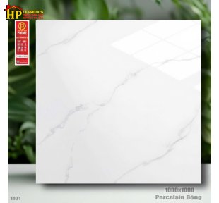 GẠCH LÁT NỀN 100X100 SẮC MÀU TRẮNG TINH KHÔI VÂN ĐÁ CALACATTA VỚI ĐƯỜNG XÁM KHÓI BẢN LỚN CHẠY NGẪU NHIÊN