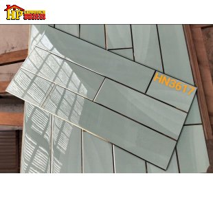 GẠCH TRANG TRÍ 30X60 SẮC MÀU XANH NGỌC NHẠT HỌA TIẾT GIẢ THANH THẺ XẾP SOLE CHỈ VÀNG NHẬP KHẨU CAO CẤP