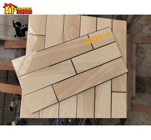 GẠCH TRANG TRÍ 30X60 SẮC MÀU VÀNG KEM VÀ CAM BE NHẠT HỌA TIẾT GIẢ THANH THẺ SOLE CHỈ VÀNG NHẬP KHẨU CAO CẤP