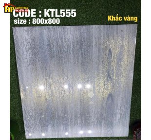 GẠCH LÁT NỀN 80X80 VAN GIẢ GỖ MÀU XÁM TRO KẾT HỢP KHĂC KIM CHỈ VÀNG NHẬP KHẨU CAO CẤP