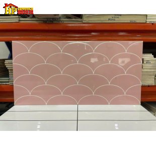 GẠCH TRANG TRÍ 30X60 SẮC MÀU HỐNG HỌA TIẾT VẢY CÁ NHẬP KHẨU CAO CẤP