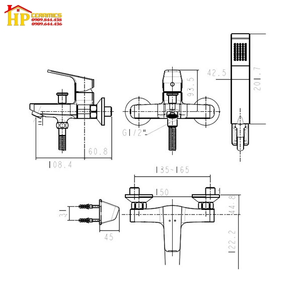 SEN TẮM NÓNG LẠNH AMERICAN STANDARD WF-0411 CHÍNH HÃNG