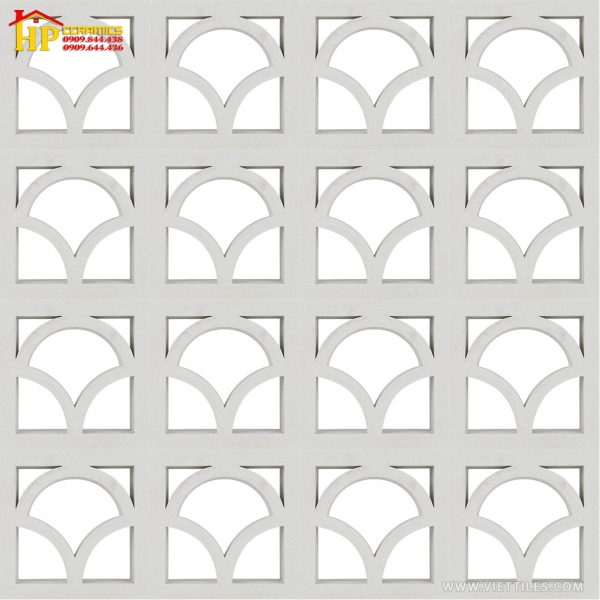 GẠCH BÔNG GIÓ 20X20 TRANG TRÍ HOA VĂN CÁNH QUẠT 034 CAO CẤP GIÁ RẺ