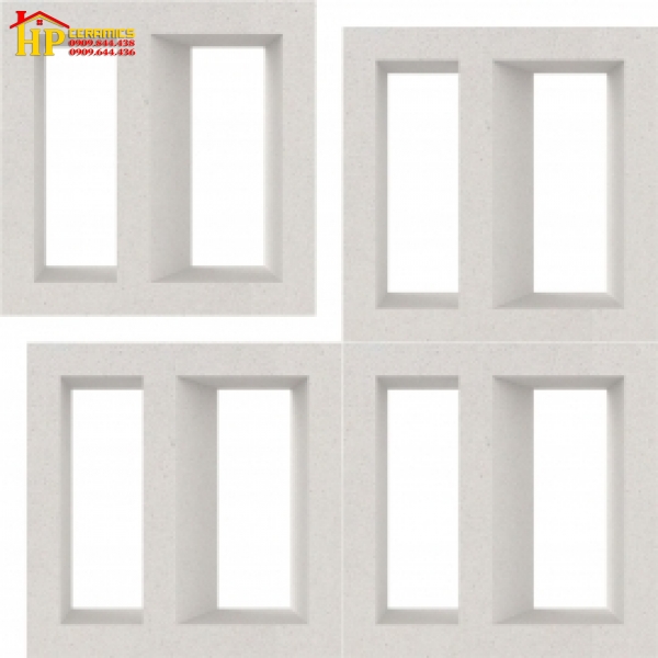 GẠCH BÔNG GIÓ 20X20 TRANG TRÍ HOA VĂN 2 CHỮ NHẬT 040 CAO CẤP GIÁ RẺ