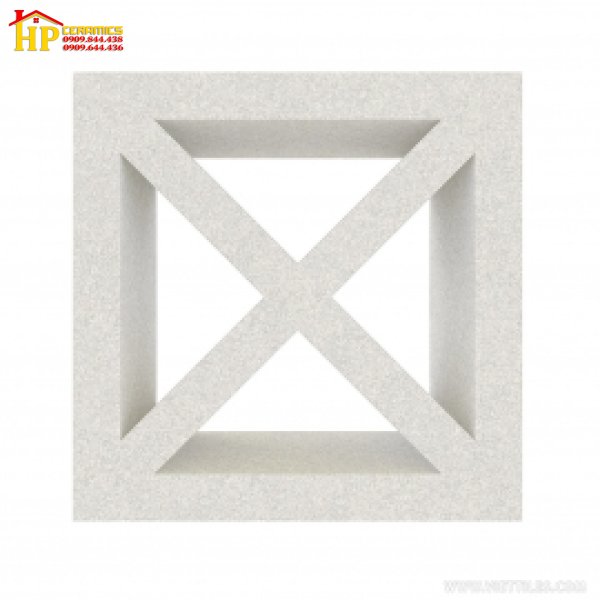 GẠCH BÔNG GIÓ 20X20 TRANG TRÍ HOA VĂN CHỮ X 039 CAO CẤP GIÁ RẺ
