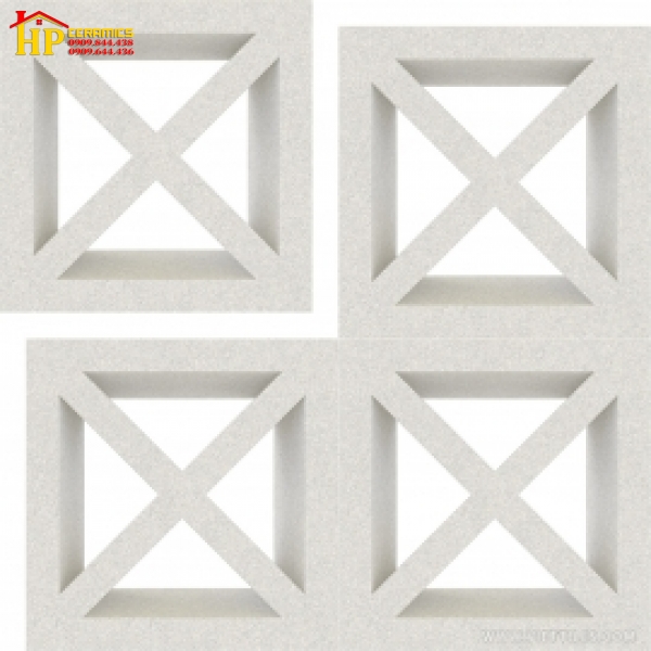 GẠCH BÔNG GIÓ 20X20 TRANG TRÍ HOA VĂN CHỮ X 039 CAO CẤP GIÁ RẺ