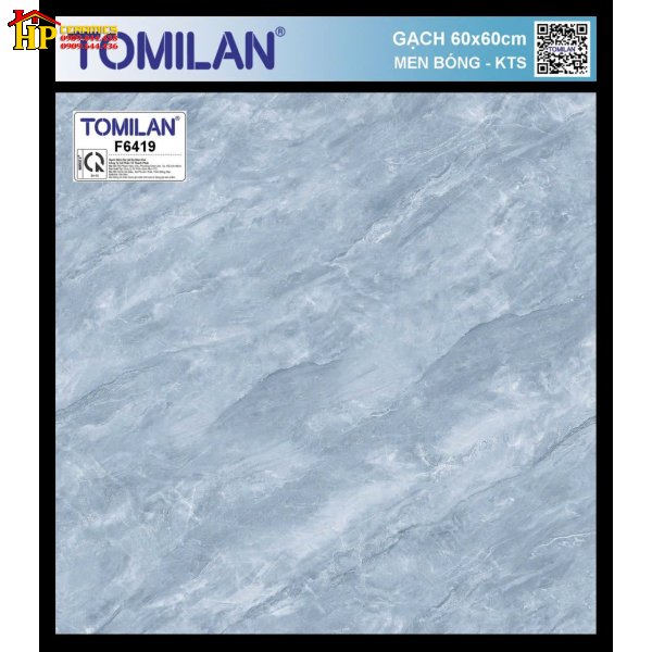 GẠCH LÁT NỀN 60X60 SẮC MÀU XANH LAM KHÓI HỌA TIẾT GIẢ VÂN MARBLE VỚI ĐƯỜNG RẠN TRẮNG VÀ LOANG ĐẬM GIÁ RẺ