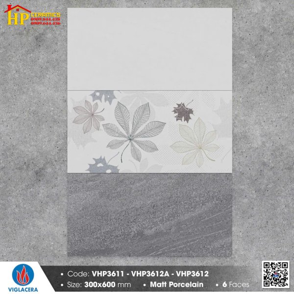 GẠCH ỐP TƯỜNG 30X60 SẮC MÀU XÁM VÂN ĐÁ DẬP NỔI NHẸ TỰ NHIÊN ĐIỂM NHỮNG CHIẾC LÁ CAO CẤP GIÁ RẺ