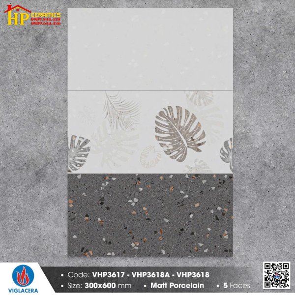 GẠCH ỐP TƯỜNG 30X60 SẮC MÀU XÁM ĐẬM LỢT HỌA TIẾT TERAZO ĐIỂM CHIẾC LÁ TRẦU BÀ CAO CẤP GIÁ RẺ