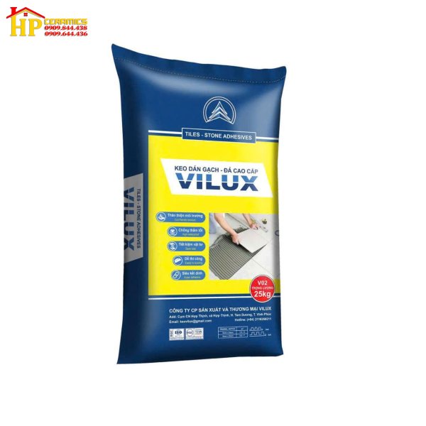 KEO DÁN GẠCH VILUX V02 DÙM CHO NGOẠI THẤT CAO CẤP GIÁ RẺ