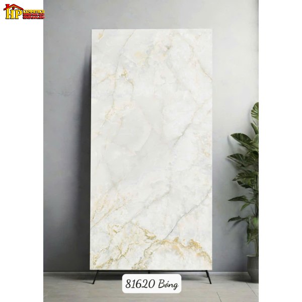 GẠCH LÁT NỀN 80X160 SẮC MÀU TRẮNG KEM VÂN ĐÁ CẨM THẠCH NGỌC BÍCH ĐIỂM XUYẾT SẮC NHỦ VÀNG NHẬP KHẨU CAO CẤP