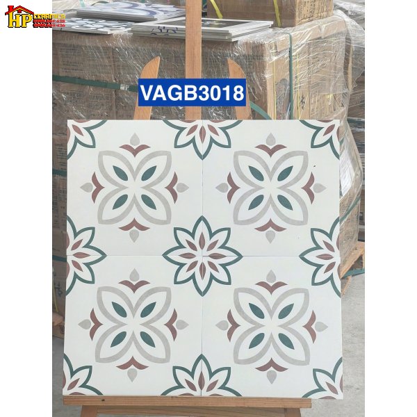 GẠCH TRANG TRÍ 30X30 BÔNG MANG PHONG CÁCH ĐÔNG DƯƠNG NHẬP KHẨU CAO CẤP