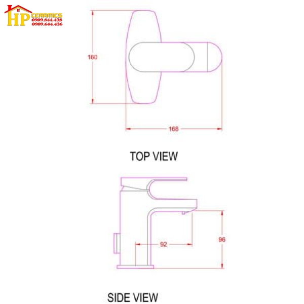 VÒI LAVABO NÓNG LẠNH AMERICAN STANDARD  WF-1901 CHÍNH HÃNG