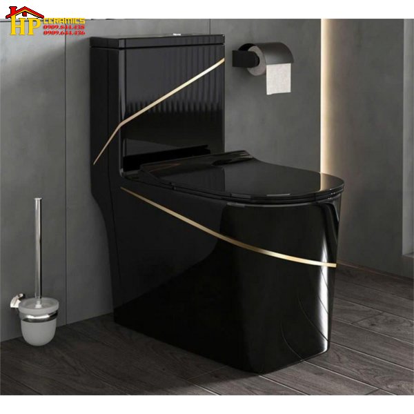 BÀN CẦU KHỐI MÀU ĐEN CHỈ VÀNG NÚT LỆCH CAO CẤP GIÁ RẺ
