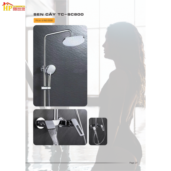 SEN TẮM ĐỨNG CAO CẤP TC-SC800