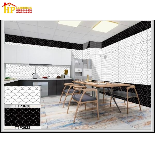 GẠCH ỐP TƯỜNG 30X60 TRANG TRÍ GIÁ RẺ VAY CÁ ĐEN 3622