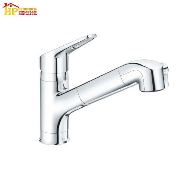 VÒI RỬA CHÉN NÓNG LẠNH INAX DÂY RÚT JF-AB466SYX(JW)