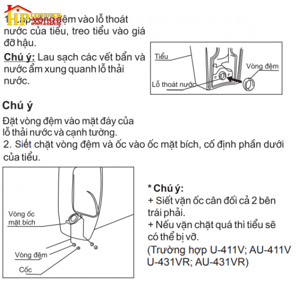 BỒN TIỂU TREO TƯỜNG INAX  AU-431VR CHÍNH HÃNG